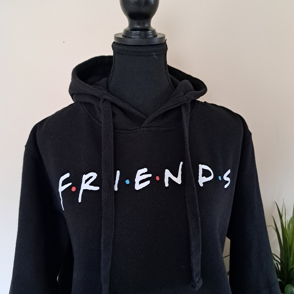 FRIENDS Black Hoodie Official Size Small Long Sleeved Casual Hooded - Picture 7 of 10